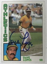Davey Lopes Autographed Baseball Card - Oakland A&#39;s - £5.57 GBP