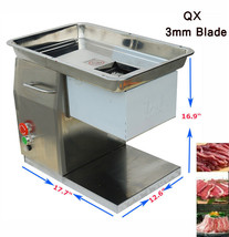 Easy To Operate 110V QX Meat Cutting Machine Meat Slicer with 3mm Blade 250Kg/H - £612.71 GBP