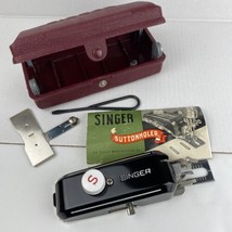 SINGER Buttonholer 160506 Attachment 4 Templates 1948 With Instruction Booklet - £18.73 GBP