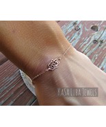 Rose Gold Hamsa Bracelet: Sterling Silver Evil Eye Protection - $633.05 MXN