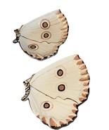 2 Vintage Ceramic Butterfly Trinket Jewelry Trays Dishes 7&quot; SET Boho But... - $578.66 MXN