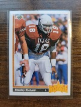 1991 Upper Deck #16 Stanley Richard - Rookie - San Diego Chargers-NFL-Fresh Pull - £1.74 GBP