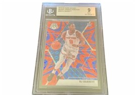 RJ Barrett Rookie RC 2019 Mosaic Prizm Reactive Orange BGS 9 Knicks #229 insert - £51.76 GBP