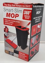 *L) Smart-Slim Microfiber Pad Flat Mop Hands-Free Cleaning System - £15.48 GBP