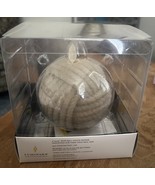 Moving Flame LED Candle - Real Wax White Pepper Rope Ball - Timer, Flame... - €42,77 EUR