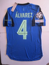 Edson Alvarez Ajax Amsterdam UCL Match Slim Blue Away Soccer Jersey 2021-2022 - £71.94 GBP