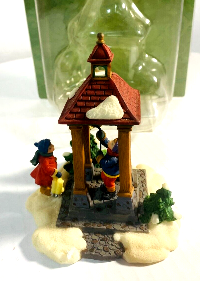 Primary image for Beautiful VTG 2002 Christmas Ornament "Town Bell" Santa's Workbench 5" x 4" x 4"