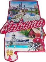 Alabama State Outline Foil Fridge Magnet - $6.99
