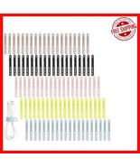 High Elasticity Silicone Cable Ties - 100 Pcs Colorful Cord Wraps for Or... - $595.33 MXN