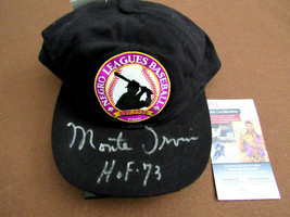 MONTE IRVIN HOF 73 WSC NY GIANTS SIGNED AUTO NEGRO LEAGUES BASEBALL CAP ... - $148.49