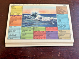 NOS-LOT OF 20 TIME SAVER 1940s POSTCARDS~TIME IS MONEY~BREAKING WAVES AT... - $11.32