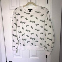 FOREVER 21 Women&#39;s Naughty Nice Graphic Sweatshirt Christmas Small - $28.21