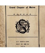 Order Of The Eastern Star 1915 Masonic WW1 Portland Maine Chapter Vol VI... - $69.99