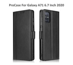 ProCase Galaxy A71 Case Vintage Wallet Fold-able Protective Cover W Card... - $14.84
