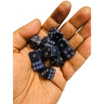 Royal Blue Bone Dice, Viking Dice, Medieval Dice, Carved Dice, Betting D... - £15.84 GBP