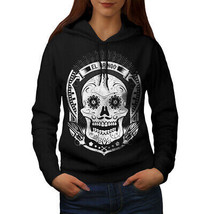 Wellcoda Mexican Skull Death Womens Hoodie, Evil Casual Hooded Sweatshirt - £29.11 GBP