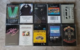 Lot of 10 Cassettes, Guns N Roses, Bob Dylan, Bruce Springsteen Lot 1 Pre-owned  - £54.38 GBP