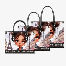 Women's Handbag Tote Bag - Just a Girl Who Loves Travelling - £46.95 GBP - £65.24 GBP