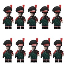 10pcs Napoleonic Wars The British Highlander Bagpiper Minifigures - $32.90 CAD