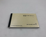 2002 Infiniti G35 Owners Manual OEM K03B07006 - £28.30 GBP