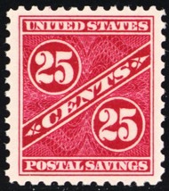 PS8, Mint NH VF/XF 25¢ Postal Savings Stamp - Stuart Katz - $40.00