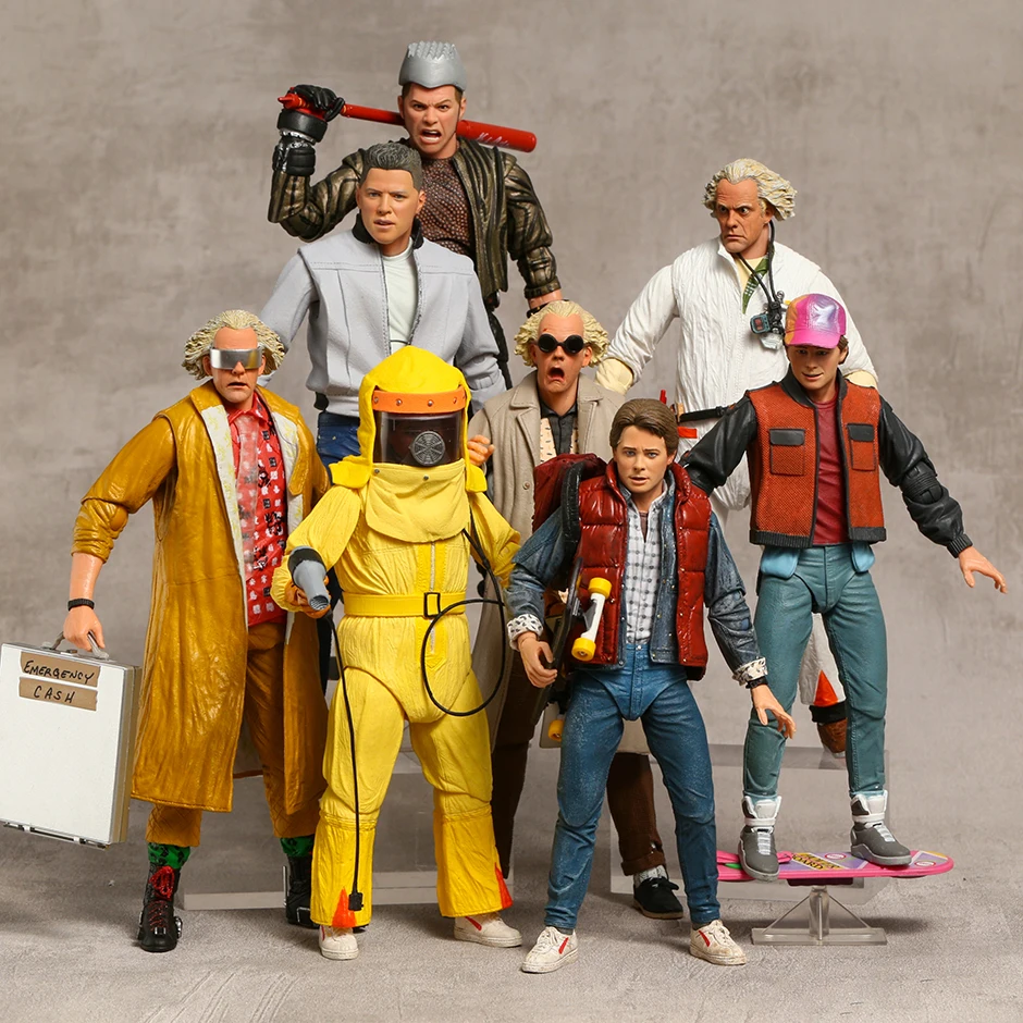 NECA Back to the Future 2 Ultimate Marty McFly Doc Brown Biff Tannen PVC Action - £35.07 GBP+