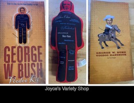 President George W. Bush Collectible Voodoo Kit Complete Box, Doll, Book, Pins - £11.79 GBP