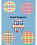 Pastel Gingham Dexcom G7/Libre CGM Cover Patches, Style Pack of 5 - $12.99