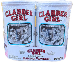 Clabber Girl Double Acting Gluten Free Baking Powder 2 x 22 Oz EXP 07/2027 - $18.57