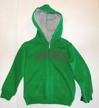 Nike Boys Green Hoodie Sweater Full Zip Size 4 NWT - £19.39 GBP