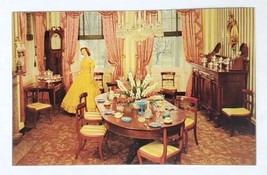 Postcard Wheatland LANCASTER Pennsylvania USA Formal Dining Room Buchanan - £9.25 GBP