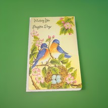 Vtg Bella Greetings Greeting Card Wishing You Brighter Days Thinking Of ... - $5.95