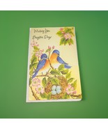 Vtg Bella Greetings Greeting Card Wishing You Brighter Days Thinking Of ... - $5.95