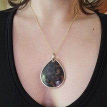 Vintage Leopard Print Teardrop Necklace - $29.99