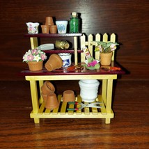 Dollhouse Miniature Deluxe Garden Potting Bench by Reutter Porcelain - $98.99