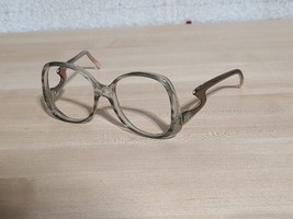 VTG Guy Laroche Swan Oversized Eyeglasses Charmer 1 Frames Lightning Bolt 52-18 - £18.24 GBP