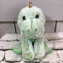 Dinosaur Plush Green Baby T-Rex Gold Glitter Eyes Stuffed Animal Inter-A... - £9.34 GBP