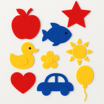 DIY Felt Book – Learn Primary Colors PDF Pattern A4 - $7.20