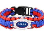 Buffalo Cuentas NFL Paracord Tejido Chasquear Broche Brazalete Nuevo - $7.90