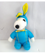 Vintage Whitman&#39;s Peanuts Snoopy Blue Bunny Suit 8&quot; Plush - $183.57 MXN