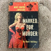 Mike Shayne Marked for Murder Mystery Paperback Book by Brett Halliday 1959 - £9.74 GBP