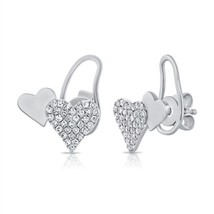 Diana M Jewels 0.19Ct Diamond Stud Heart Earrings Size One Size - $7,534.69 MXN