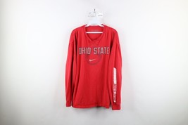 Vtg Nike Mens XL Mini Swoosh Ohio State University Football Long Sleeve T-Shirt - £35.15 GBP