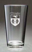 O&#39;Donaghue Irish Coat of Arms Pint Glasses - Set of 4 (Sand Etched) - $67.32