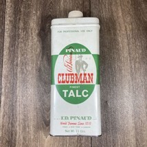 PINAUD Clubman TALC Powder 11 oz. Tin Collectible Advertising - £19.53 GBP