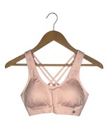 Marika Sport Sports Bra Womens M 34C Seamless Strappy Workout Yoga Pink - $24.35 CAD