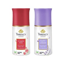 Yardley London Rose And English Lavender Roll-On- Combo Of 2 - £31.96 GBP