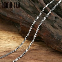 Emith Fla Authentic 100% 925 Sterling Silver Trendy  Tail Link Chains Necklace 2 - £28.21 GBP