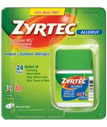 Zyrtec Allergy Treatment Tablets-10mg -40 Count-Box Damaged Exp 8/27 - $310.28 MXN