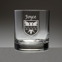 Joyce Irish Coat of Arms Tumbler Glasses - Set of 4 (Sand Etched) - £52.51 GBP